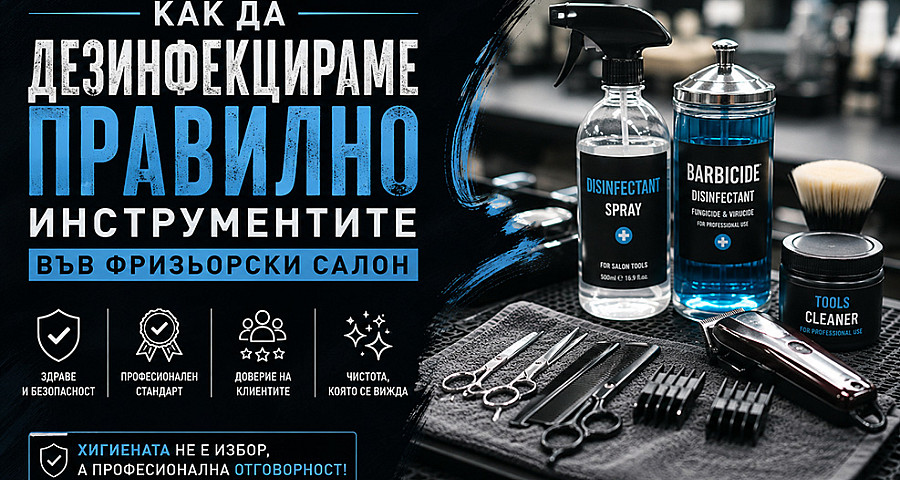 Как да дезинфекцираме правилно инструментите във фризьорски салон – пълно професионално ръководство