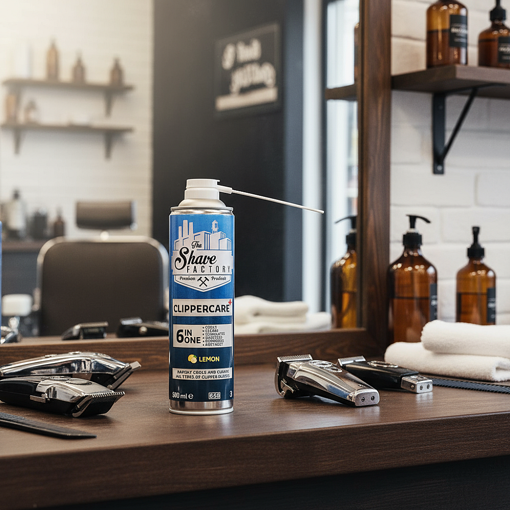 Спрей за Машинка The Shave Factory Clippercare 6in1 The Shave Factory 28.00 лв. (€ 14.31) Спрей за Машинка The Shave Factory Clippercare 6in1 The Shave Factory 28.00 лв. (€ 14.31)