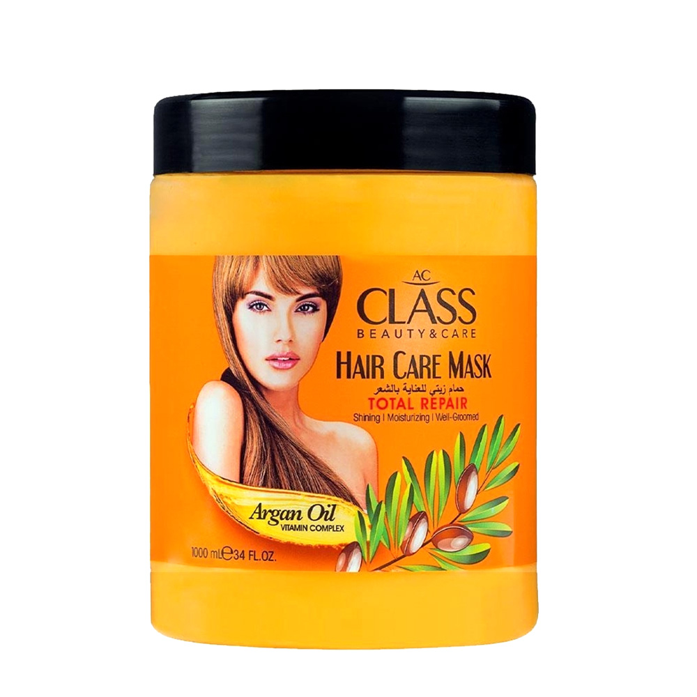 Маска за коса 1000мл с арган за сухи и увредени коси AC CLASS HAIR CARE MASK ARGAN OIL
