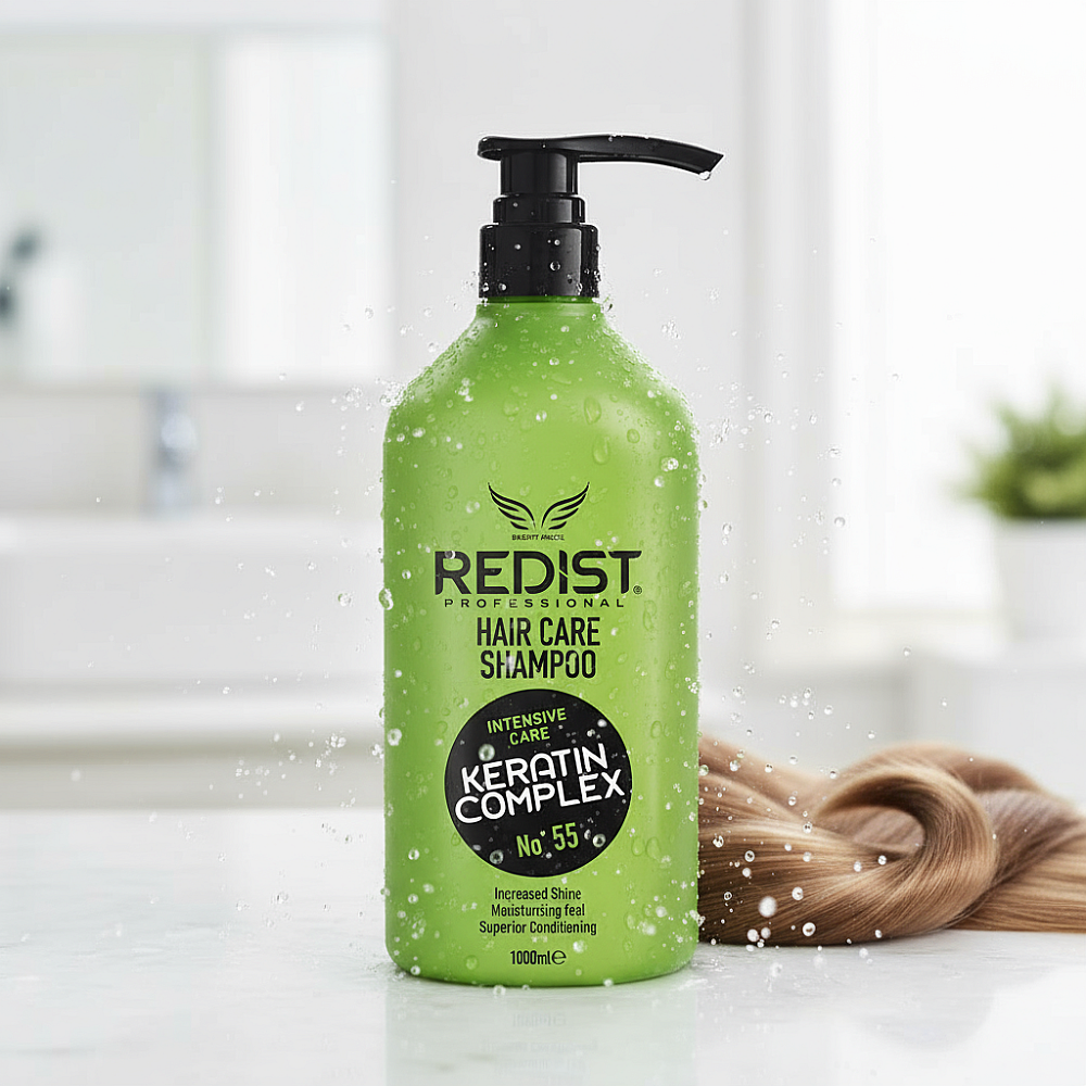 REDIST HAIR CARE SHAMPOO KERATIN COMPLEX Шампоан за увредена и накъсана коса 1000мл. REDIST HAIR CARE SHAMPOO KERATIN COMPLEX Шампоан за увредена и накъсана коса 1000мл.