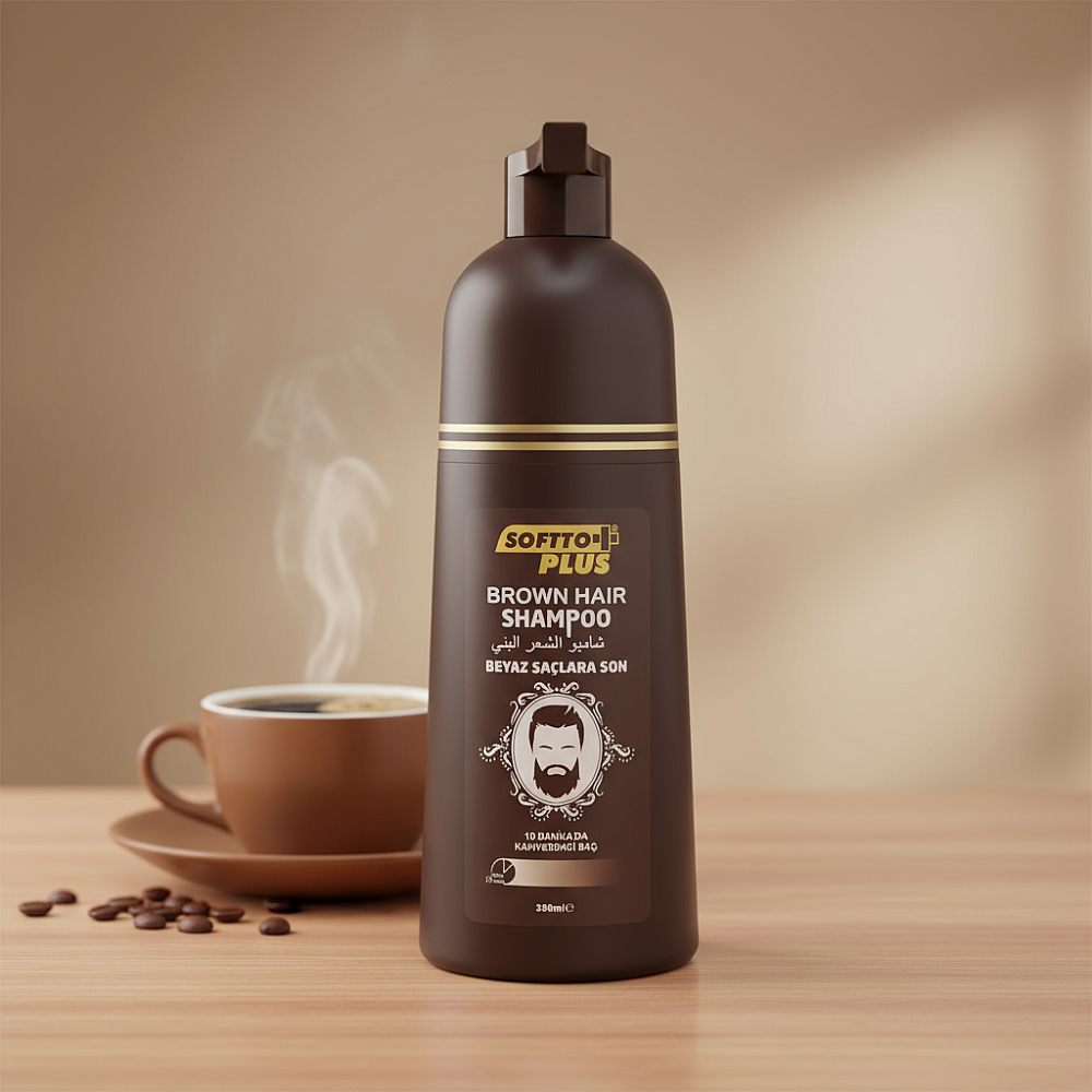 Мъжки боядисващ шампоан за кестенява коса Softto Plus Brown Hair Shampoo 350ml Мъжки боядисващ шампоан за кестенява коса Softto Plus Brown Hair Shampoo 350ml