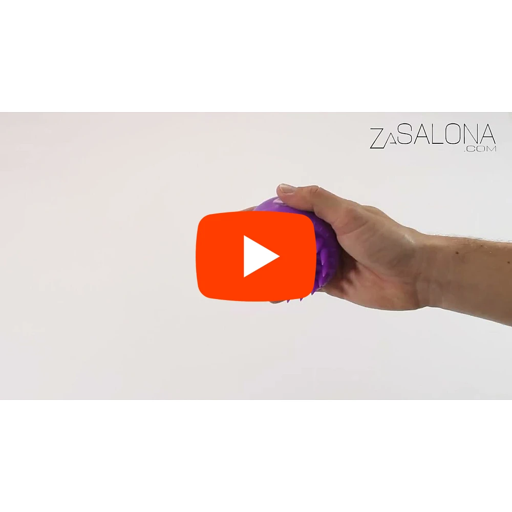 Силиконов гребен масажор 8-лилав