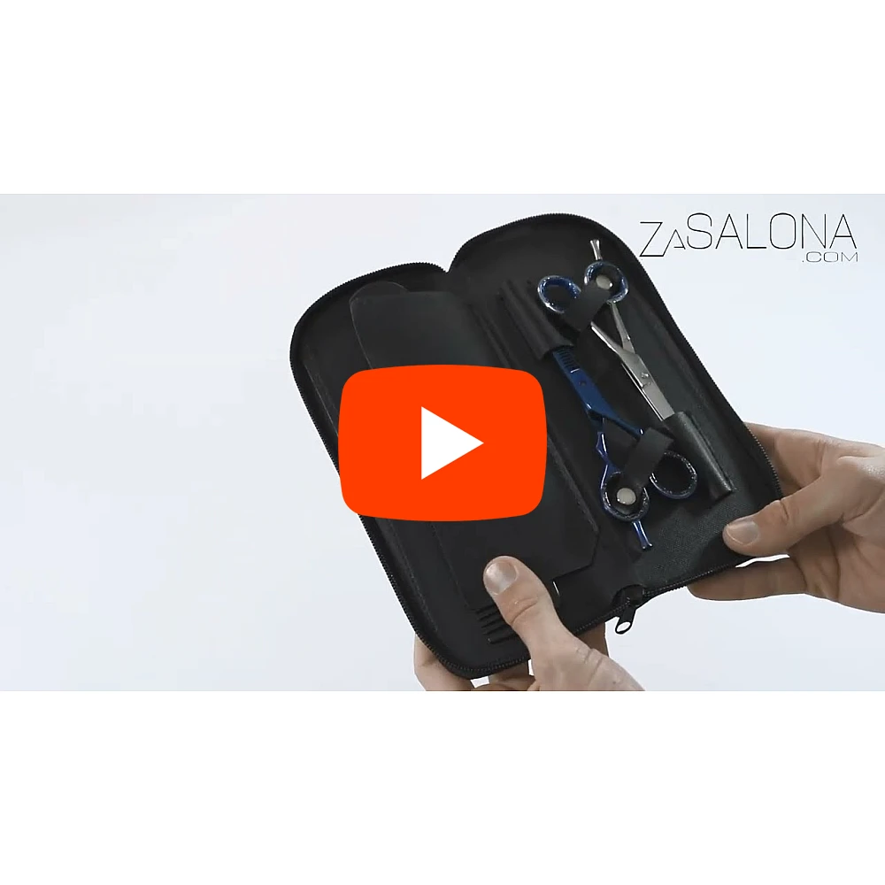 Малък несесер за ножици и гребени с цип