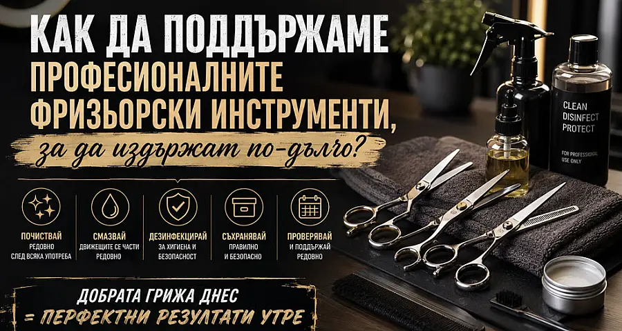 Как да поддържаме професионалните фризьорски инструменти, за да издържат по-дълго