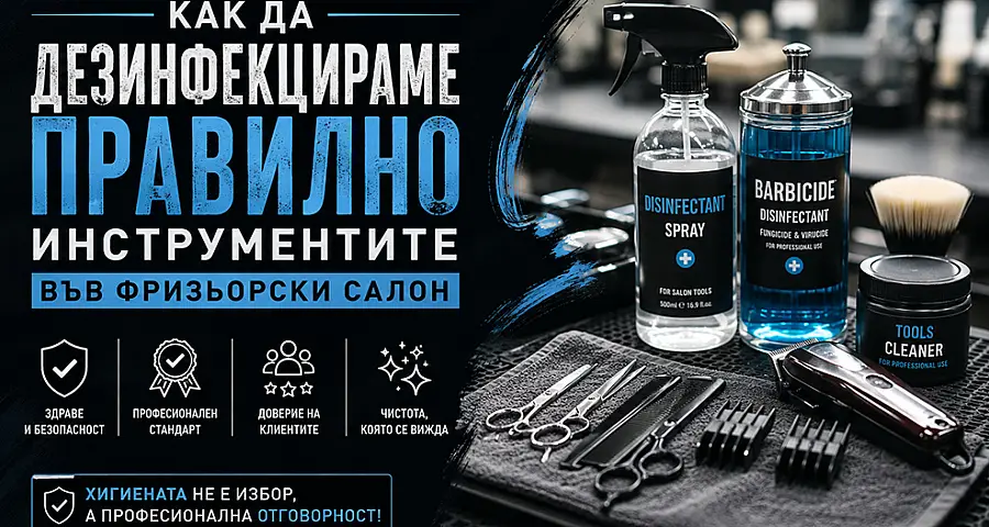 Как да дезинфекцираме правилно инструментите във фризьорски салон – пълно професионално ръководство