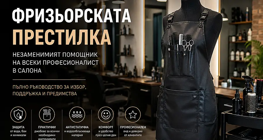 Фризьорската престилка – незаменимият помощник на всеки професионалист в салона