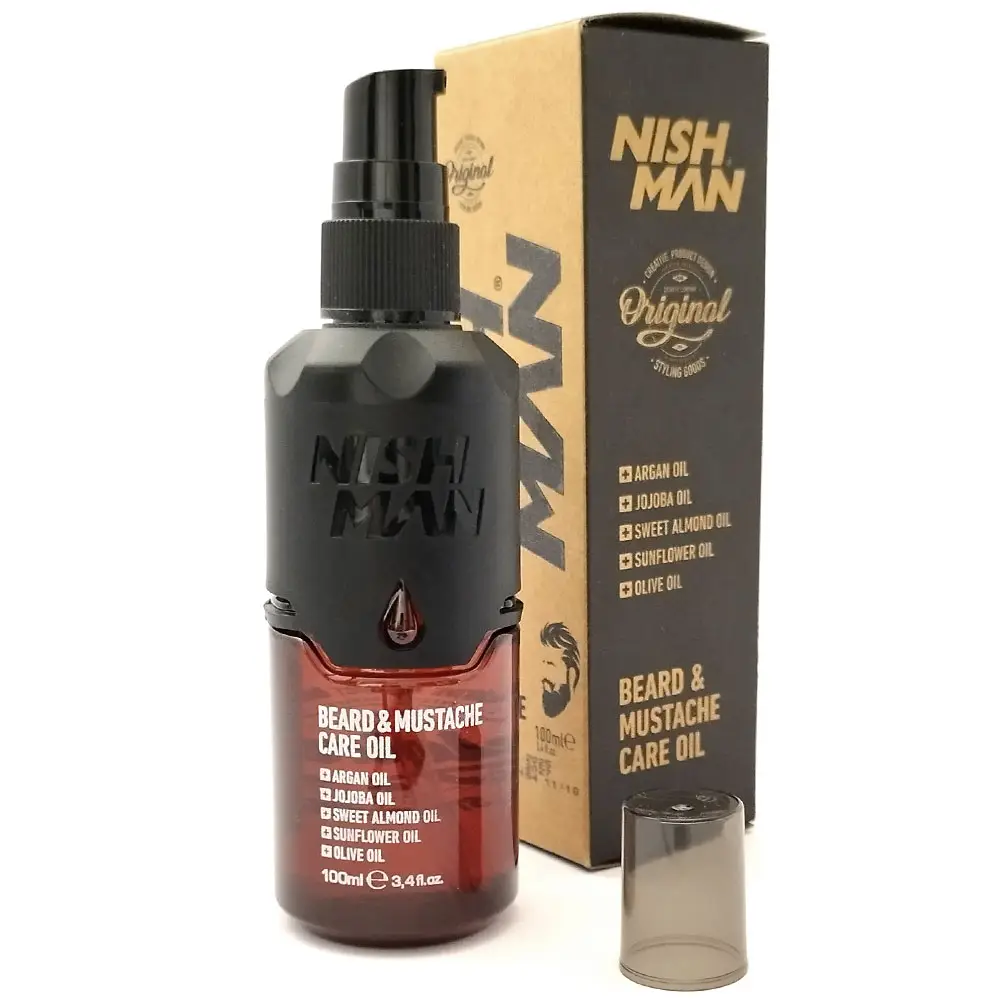 Масло за брада и мустаци Nishman Beard & Mustache Care Oil 100 ml Масло за брада и мустаци Nishman Beard & Mustache Care Oil 100 ml