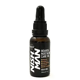 Олио за брада и мустаци NISHMAN Beard & Mustache Care Oil GOLD ONE 30ml