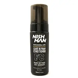 Професионален балсам-пяна без отмиване за брада и мустаци NISHMAN Beard & Mustache Leave-In Foam Conditioner FC 150 ml