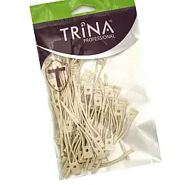 Резервни силиконови ластици TRINA professional за фризьорски ролки в опаковка от 50 броя