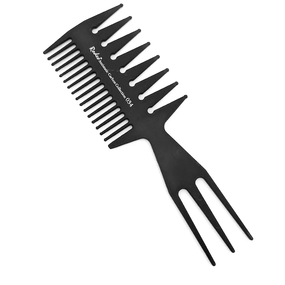 Фризьорски карбонов гребен RODEO professional Comb 034