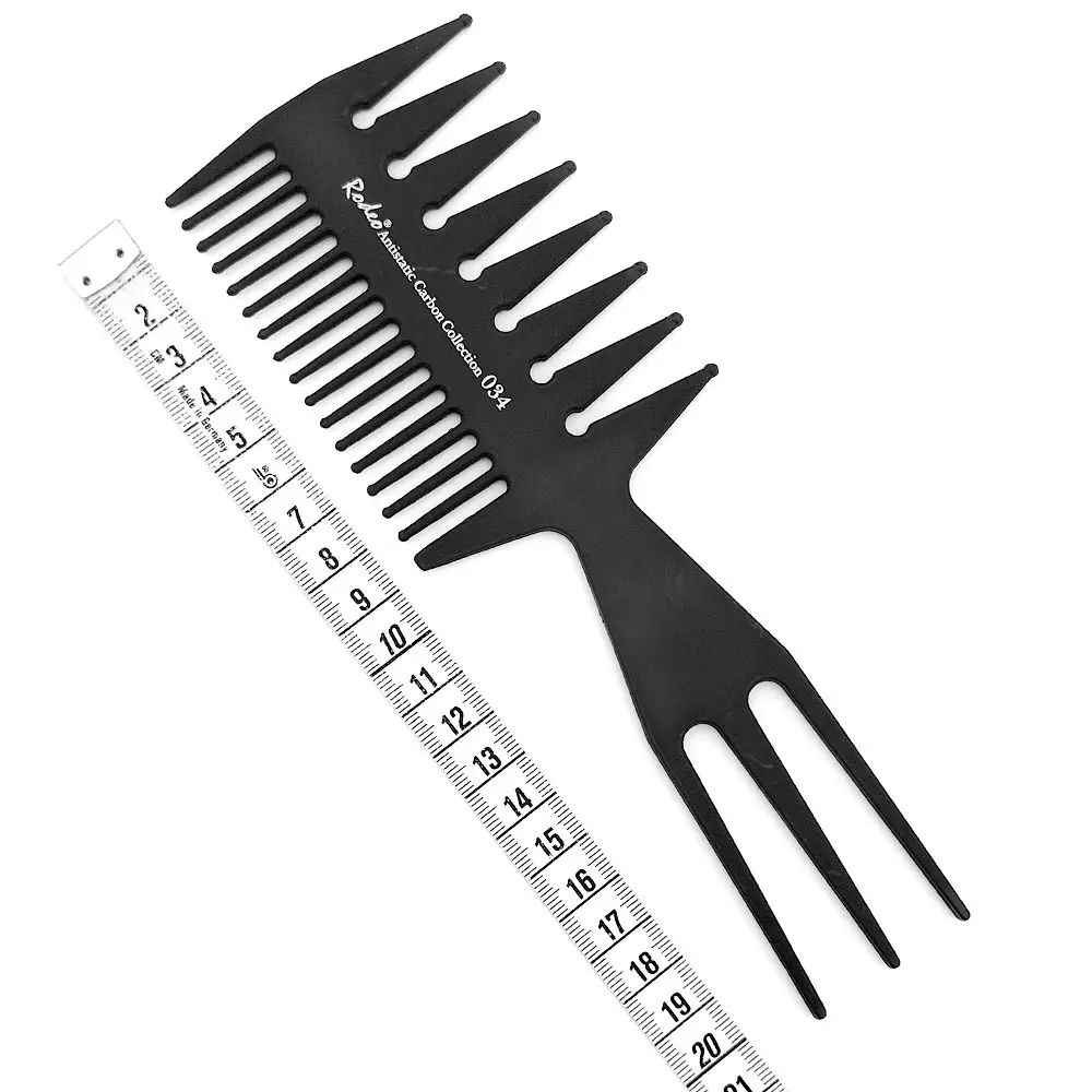 Фризьорски карбонов гребен RODEO professional Comb 034 Фризьорски карбонов гребен RODEO professional Comb 034