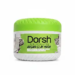 Маска за лице с глина и Арган DORSH CLAY MASK – ARGAN DEEPLY CLEANSES & PURIFIES 400 G