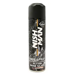 Временна спрей боя за коса 150мл NISHMAN unisex hair spray SHINE SILVER