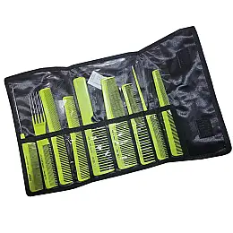 Комплект от 9 професионални Гребена в удобен калъф EUROstil