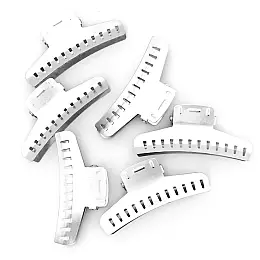 Фризьорски клипс тип щъркел EUROstil алуминиев 6 броя