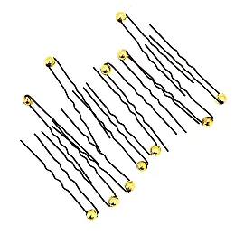 Професионални фризьорски фуркети с топче 12 броя