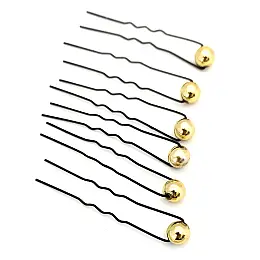 Професионални фризьорски фуркети с топче 6 броя