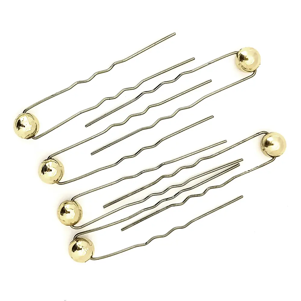 Професионални фризьорски фуркети с топче 6 броя