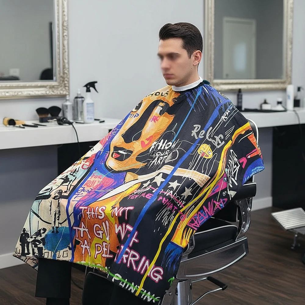 Фризьорска пелерина за подстригване LUX