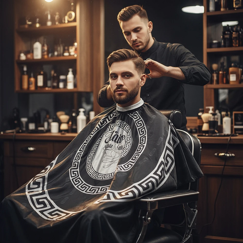 Фризьорска пелерина за подстригване SHEMANO