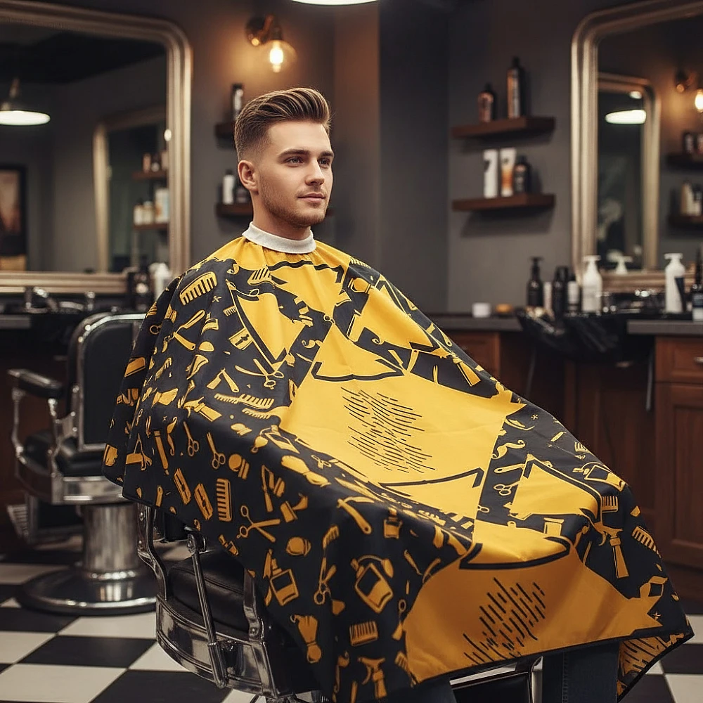 Фризьорска пелерина за подстригване LUX