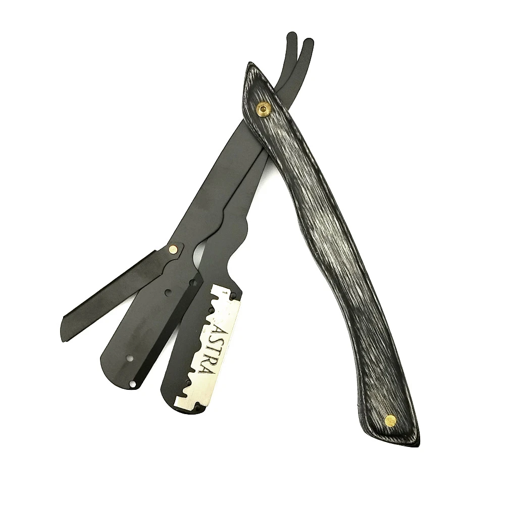 Бръснач за еднократни ножчета с дървена дръжка