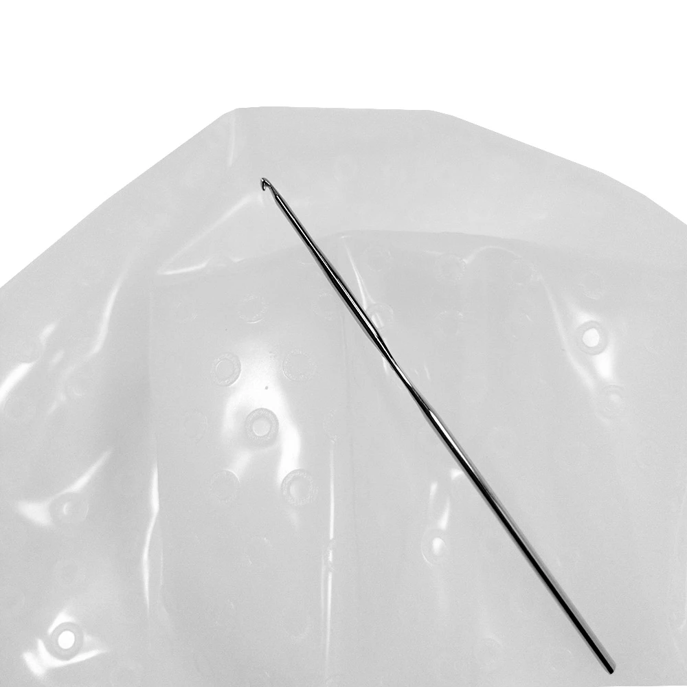 Бяла силиконова шапка за кичури