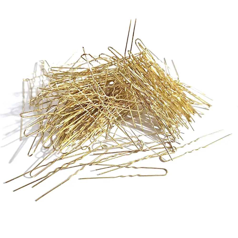 Фуркети златни без топче 5 см - златисти 150бр