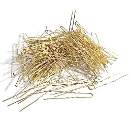 Фуркети златни без топче 5 см - златисти 150бр