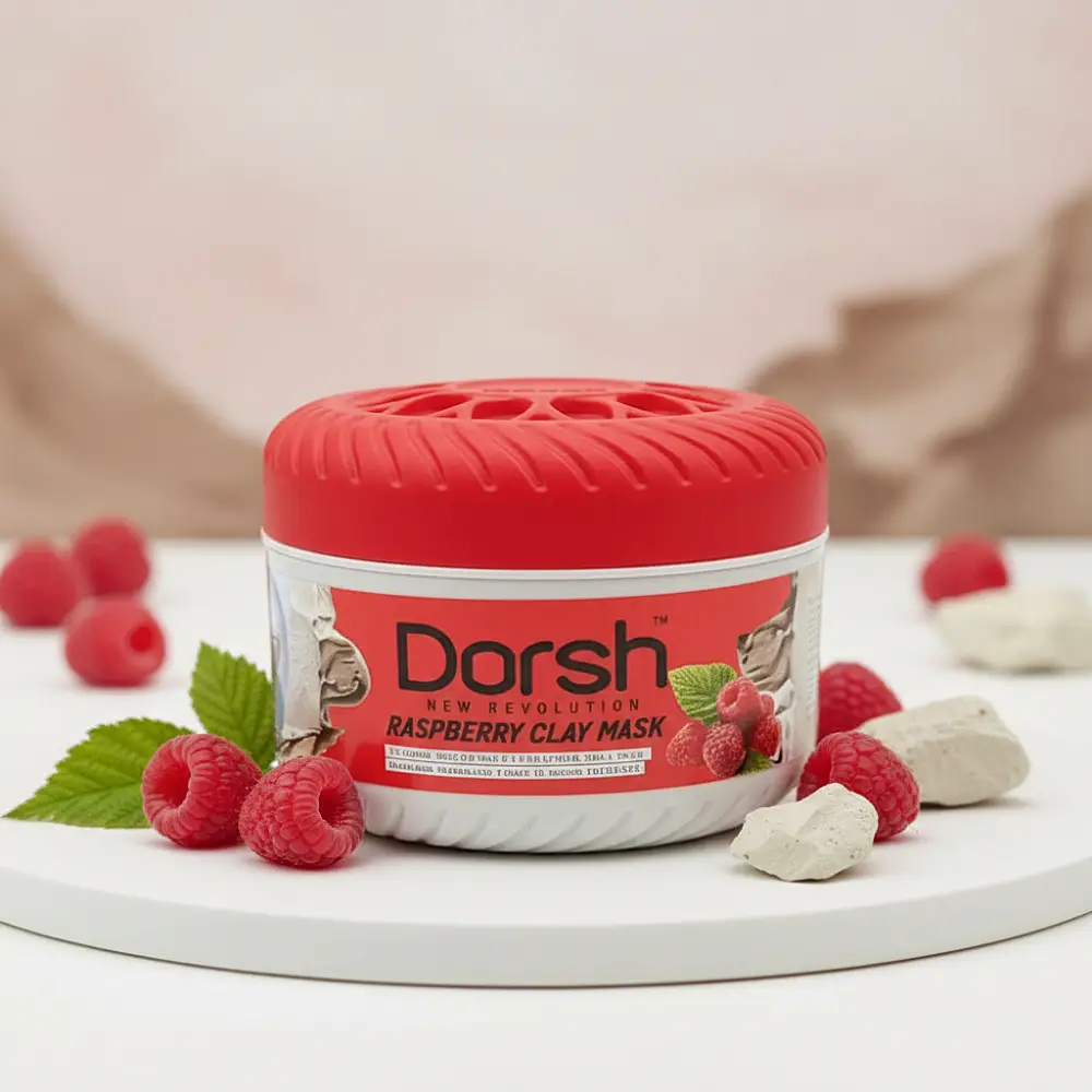 Маска за лице с глина DORSH CLAY MASK raspberry 400g