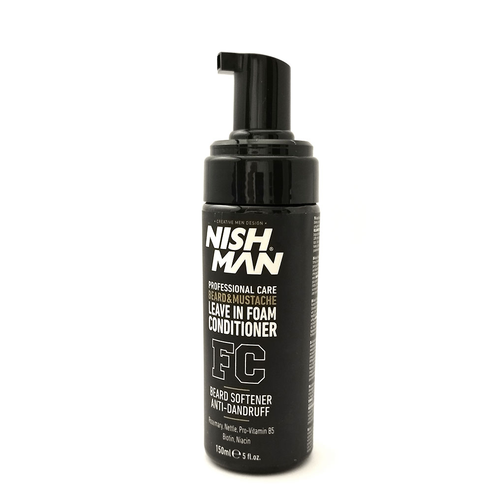 Професионален балсам-пяна без отмиване за брада и мустаци NISHMAN Beard & Mustache Leave-In Foam Conditioner FC 150 ml NISHMAN € 6.90