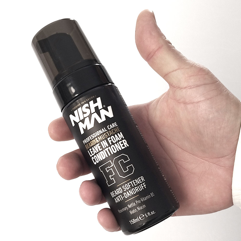 Професионален балсам-пяна без отмиване за брада и мустаци NISHMAN Beard & Mustache Leave-In Foam Conditioner FC 150 ml NISHMAN € 6.90