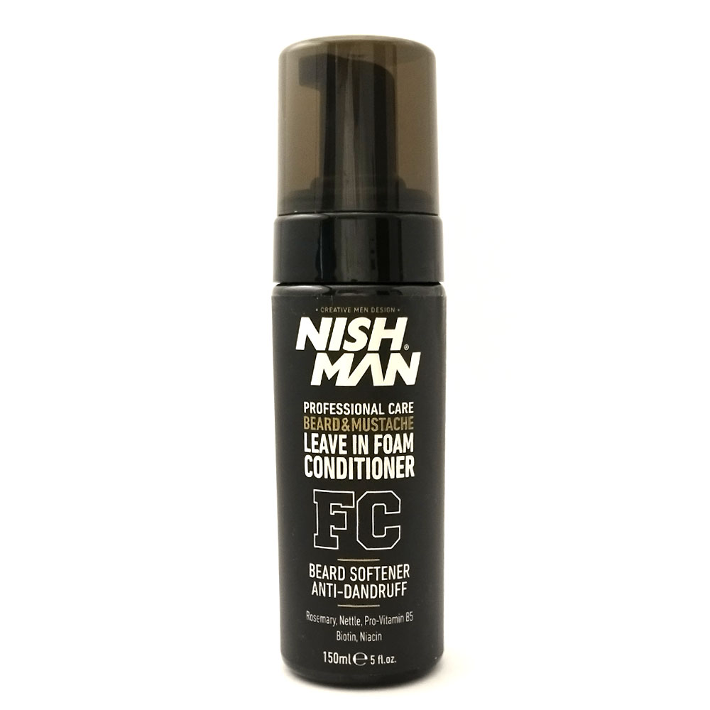 Професионален балсам-пяна без отмиване за брада и мустаци NISHMAN Beard & Mustache Leave-In Foam Conditioner FC 150 ml NISHMAN € 6.90