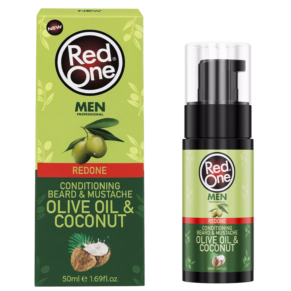 RedOne Conditioning Beard & Mustache Olive Oil & Coconut - 50ml REDONE € 6.50 RedOne Conditioning Beard & Mustache Olive Oil & Coconut - 50ml REDONE € 6.50
