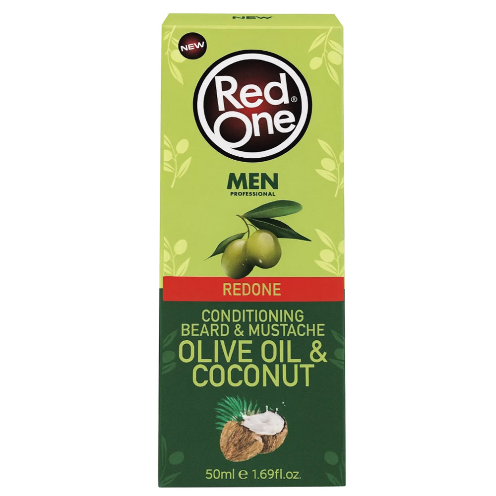 RedOne Conditioning Beard & Mustache Olive Oil & Coconut - 50ml REDONE € 6.50 RedOne Conditioning Beard & Mustache Olive Oil & Coconut - 50ml REDONE € 6.50