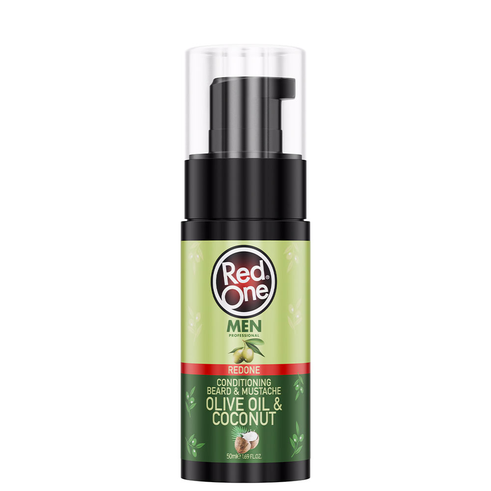 Олио за брада и мустаци RedOne Conditioning Beard & Mustache Olive Oil & Coconut - 50ml REDONE € 6.50 Олио за брада и мустаци RedOne Conditioning Beard & Mustache Olive Oil & Coconut - 50ml REDONE € 6.50