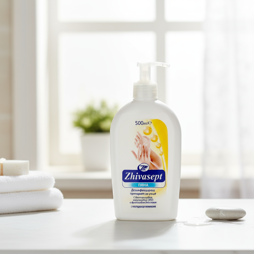 ДЕЗИНФЕКЦИРАЩ ПРЕПАРАТ ЗА РЪЦЕ ZHIVAHEX - Пяна ZaSalona 8.90 лв. (€ 4.55)