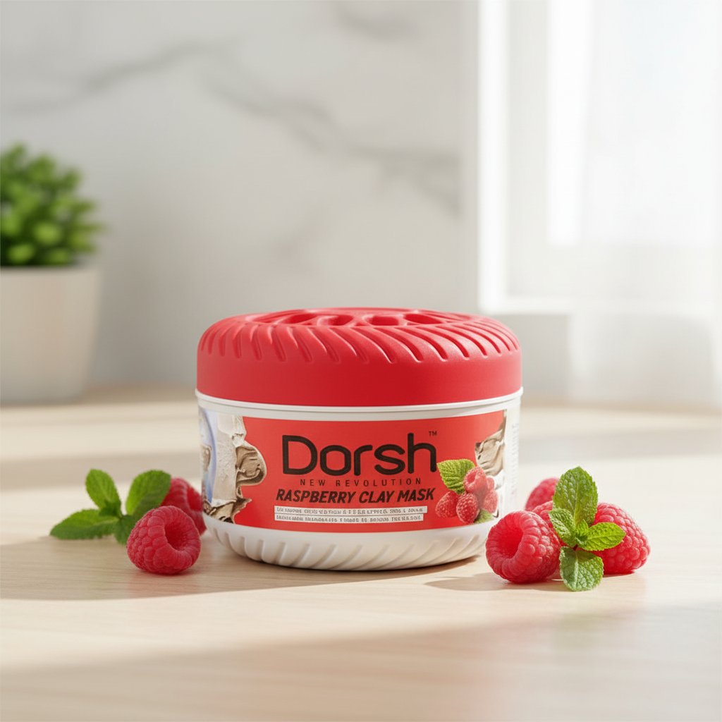Маска за лице с глина DORSH CLAY MASK raspberry 400g DORSH 10.50 лв. (€ 5.37)