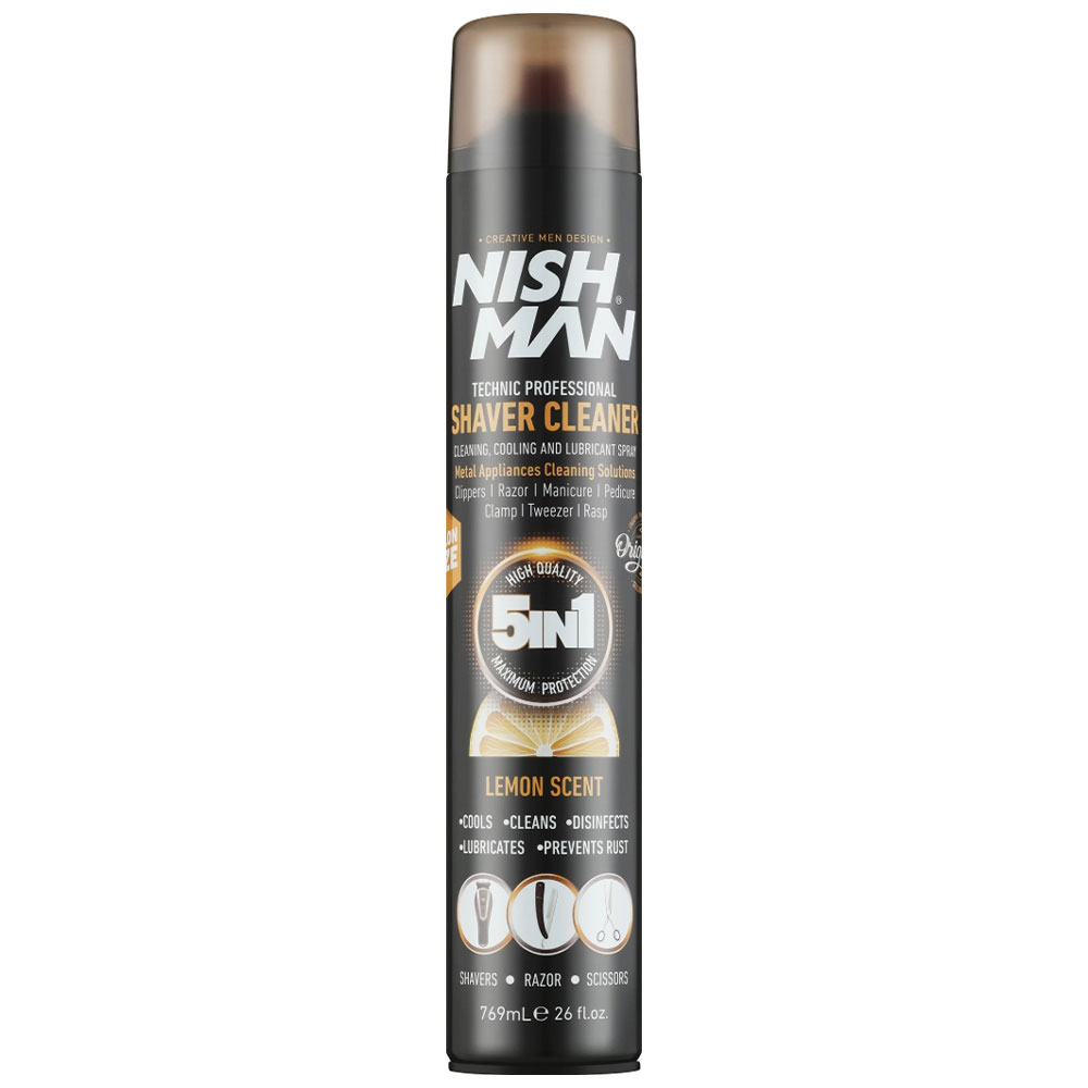 Спрей за Машинка NISHMAN shaver cleaner 5in1 spray 769ml Спрей за Машинка NISHMAN shaver cleaner 5in1 spray 769ml