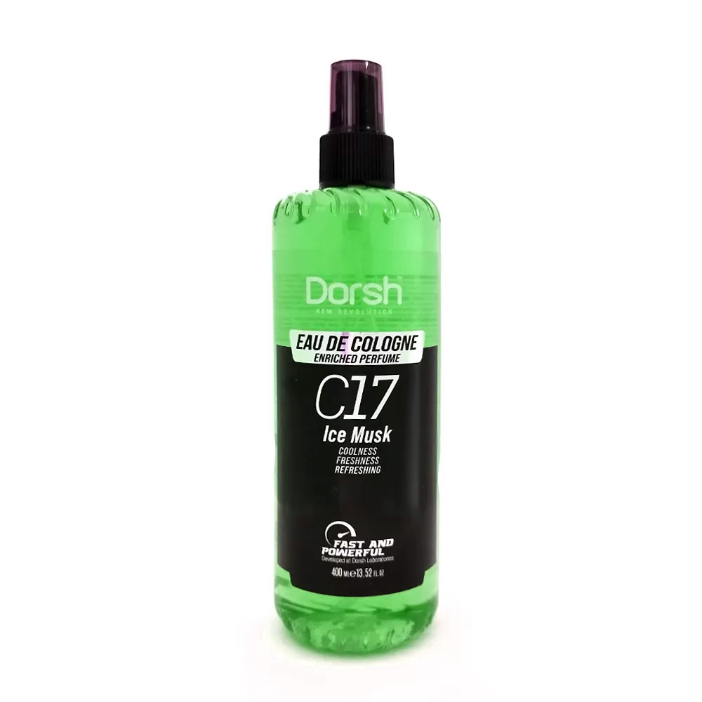 Одеколон DORSH - C17 - EXCLUSIVE BARBER COLOGNE – ICE MUSK 400 ML DORSH 11.20 лв. (€ 5.72)