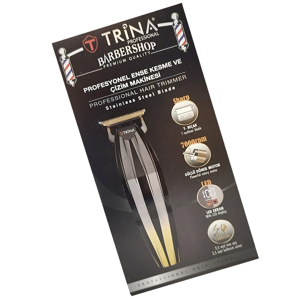 Професионален Тример TRINA S0075 с приставки TRINA 85.00 лв. (€ 43.44) Професионален Тример TRINA S0075 с приставки TRINA 85.00 лв. (€ 43.44)