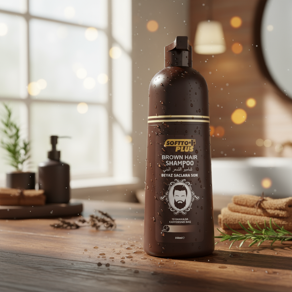 Мъжки боядисващ шампоан за кестенява коса Softto Plus Brown Hair Shampoo 350ml ZaSalona € 23.01 (45.00 лв.)