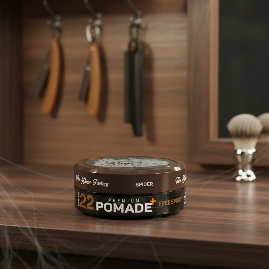 The SHAVE FACTORY premium POMADE 22 /SPIDER - 150ml The Shave Factory 12.80 лв. (€ 6.54) The SHAVE FACTORY premium POMADE 22 /SPIDER - 150ml The Shave Factory 12.80 лв. (€ 6.54)