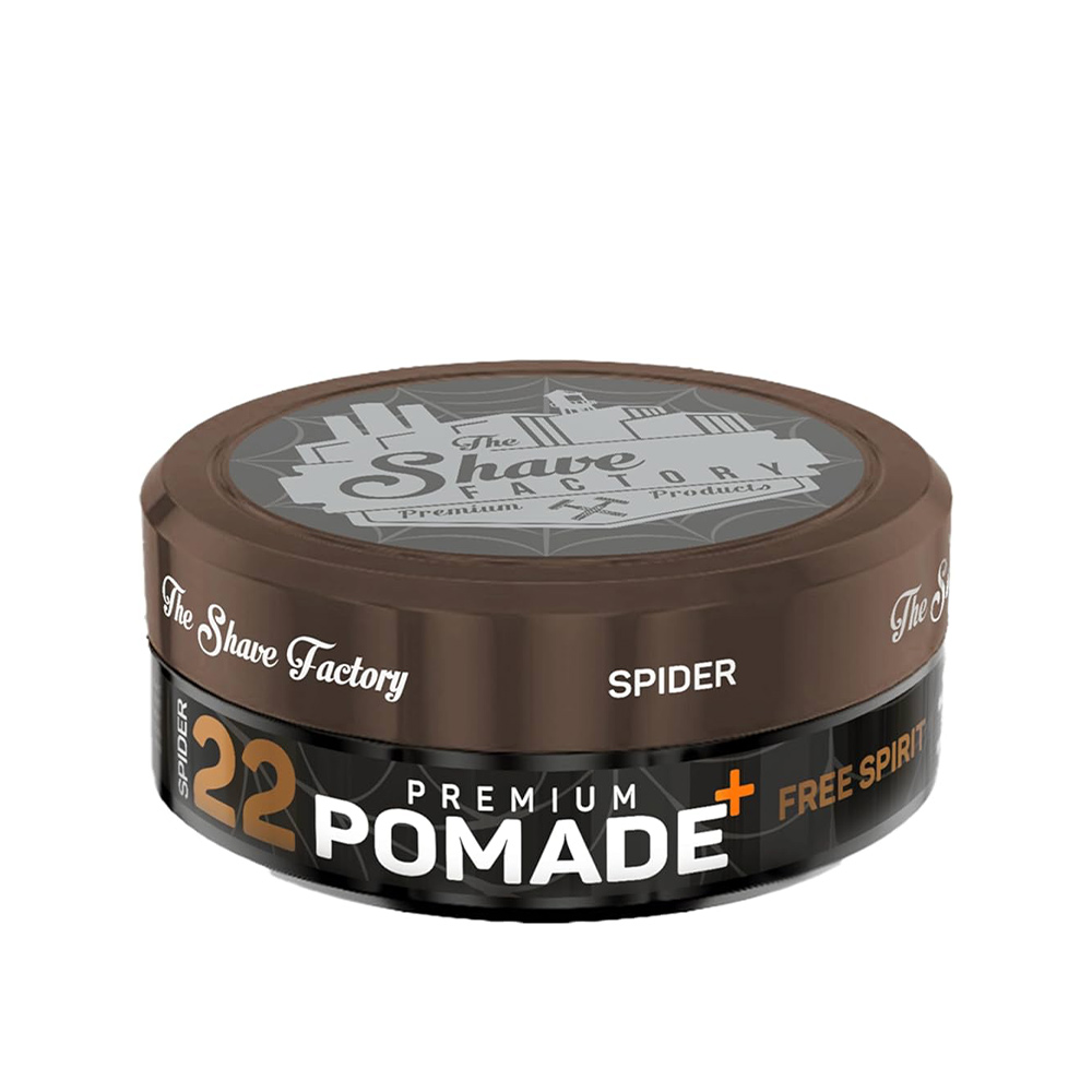 The SHAVE FACTORY premium POMADE 22 /SPIDER - 150ml The Shave Factory 12.80 лв. (€ 6.54) The SHAVE FACTORY premium POMADE 22 /SPIDER - 150ml The Shave Factory 12.80 лв. (€ 6.54)