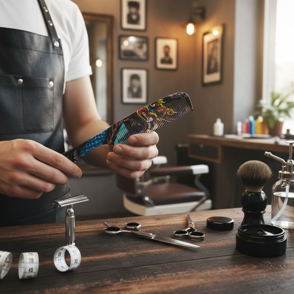 Фризьорски Гребен Y350-1 ZaSalona 7.80 лв. (€ 3.99)