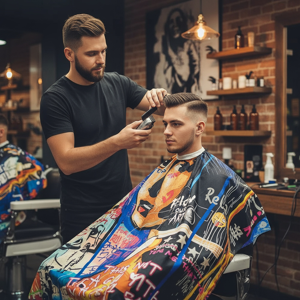 Фризьорска пелерина за подстригване LUX ZaSalona 29.70 лв. (€ 15.18)