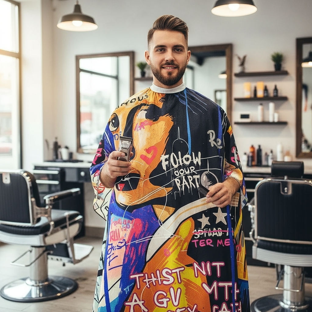 Фризьорска пелерина за подстригване LUX ZaSalona 29.70 лв. (€ 15.18)