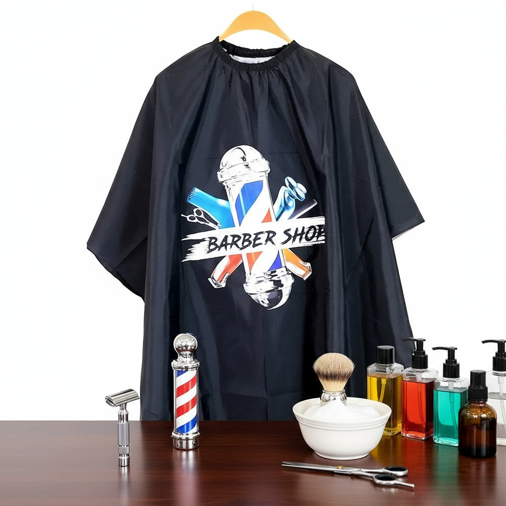 Фризьорска пелерина за подстригване BARBER SHOP ZaSalona 29.70 лв. (€ 15.18)