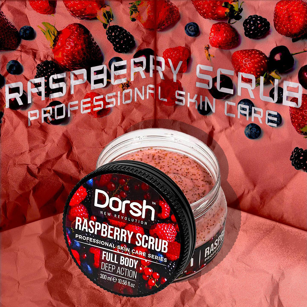 Пилинг Dorsh Raspberry Scrub 300ml DORSH 11.20 лв. (€ 5.72)